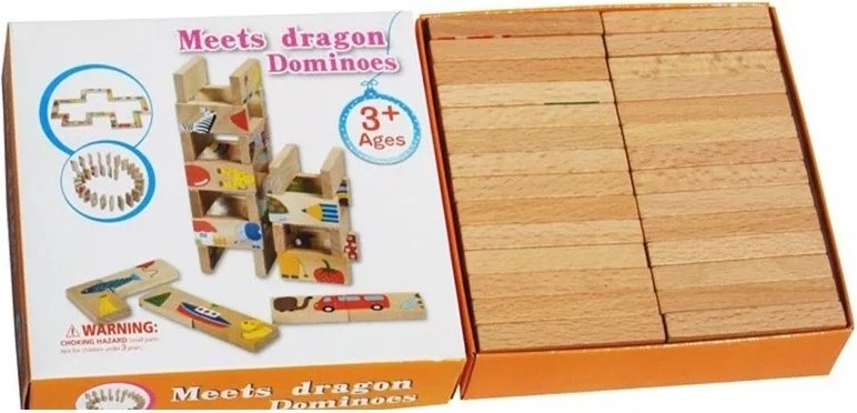 Meets dragon Dominoes Домино-пазл с рисунками купить,0