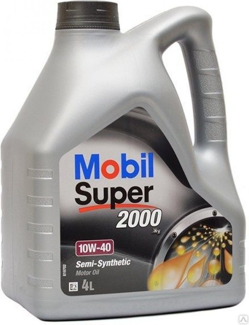 Моторное масло Полусинтетическое MOBIL Super 2000 X1 10W-40 4 л