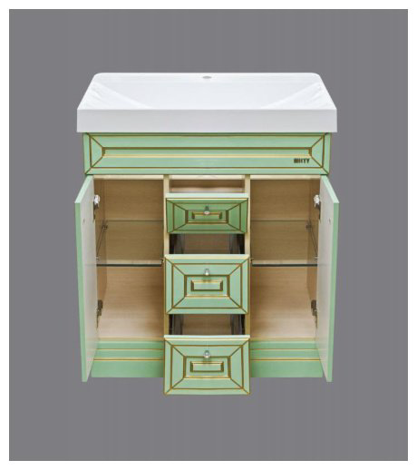 Тумба с раковиной KABINKA.KZ СО000003993, 75x83x48 см, зеленый купить,NaN