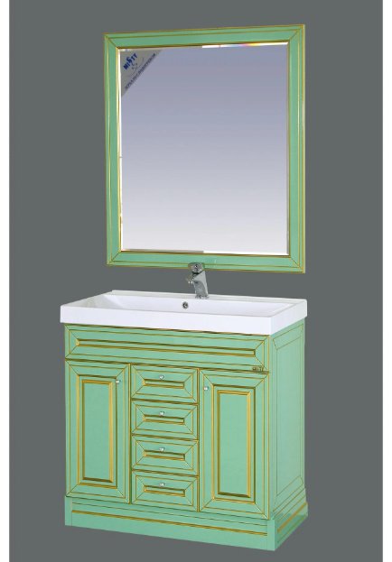 Тумба с раковиной KABINKA.KZ СО000003993, 75x83x48 см, зеленый