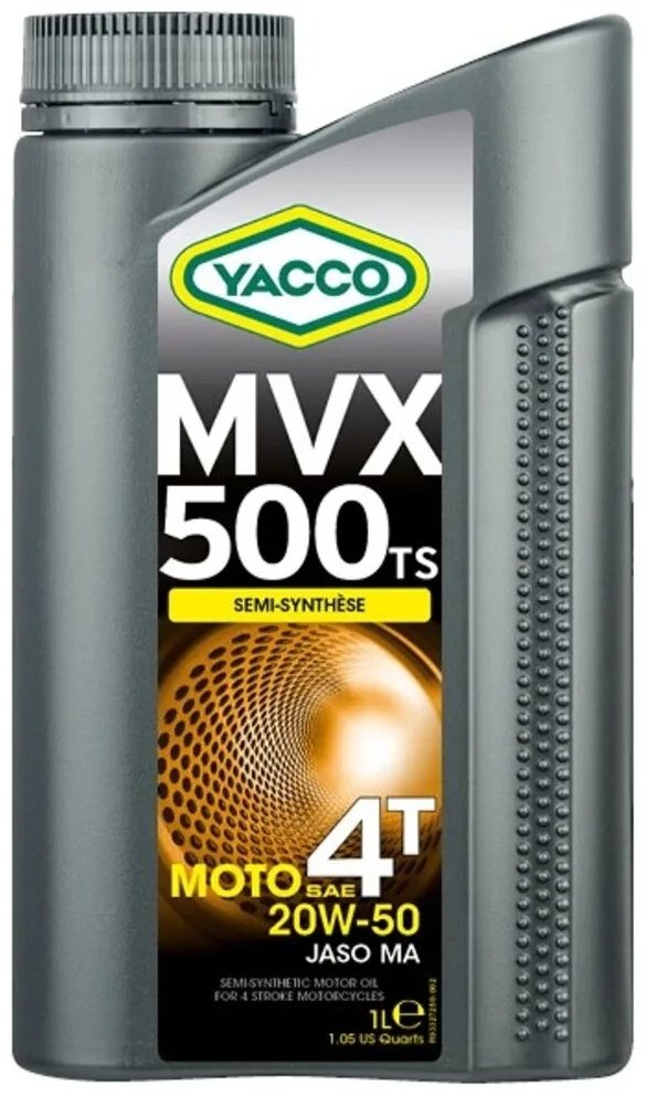Моторное масло Полусинтетическое Yacco MVX 500 TS 4T 20W-50 1 л купить,0