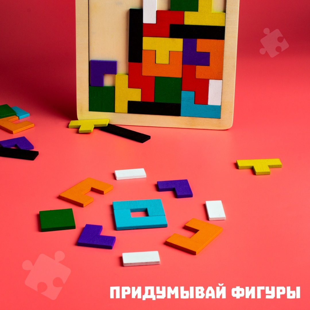 Головоломка Лесная мастерская Тетрис мультиколор купить,0