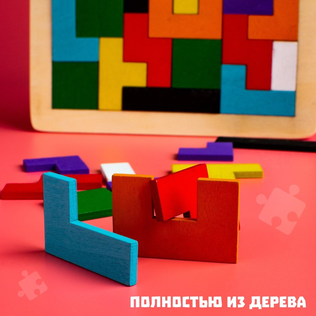 Головоломка Лесная мастерская Тетрис мультиколор купить,0