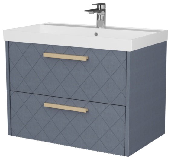 Тумба с раковиной KABINKA.KZ Слим 70, 70.1x52x45.8 см, серый