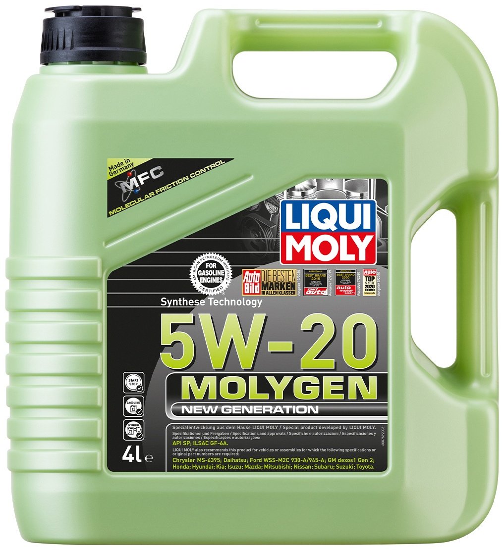 Моторное масло Синтетическое LIQUI MOLY MOLYGEN NEW GENERATION 5W-20 4 л