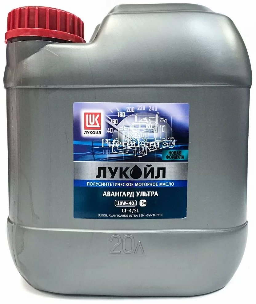 Моторное масло Моторное масло полусинтетическое ЛУКОЙЛ Авангард Ультра 10W-40 18 л