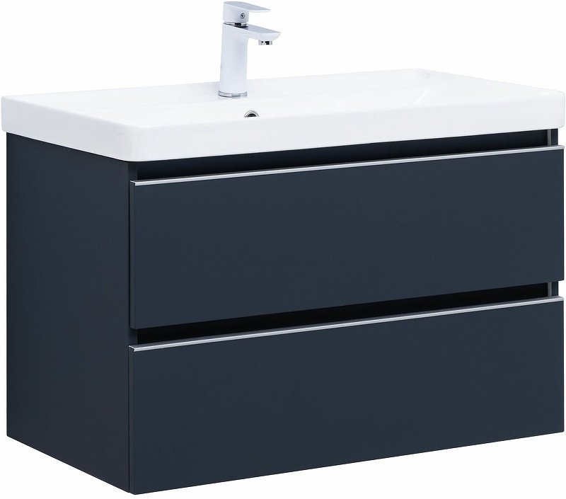 Тумба с раковиной KABINKA.KZ Вега 80 329591, 79.4x50.2x45.9 см, темно-серый