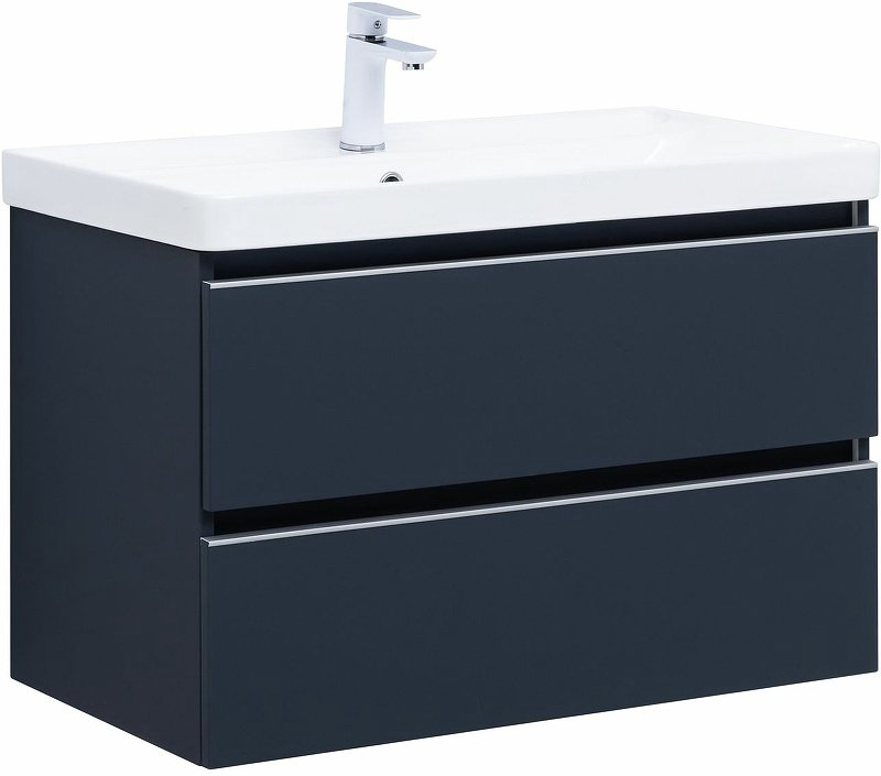 Тумба с раковиной Kabinka.kz Вега 80 329591 79.4x50.2x45.9см темно-серый купить,NaN