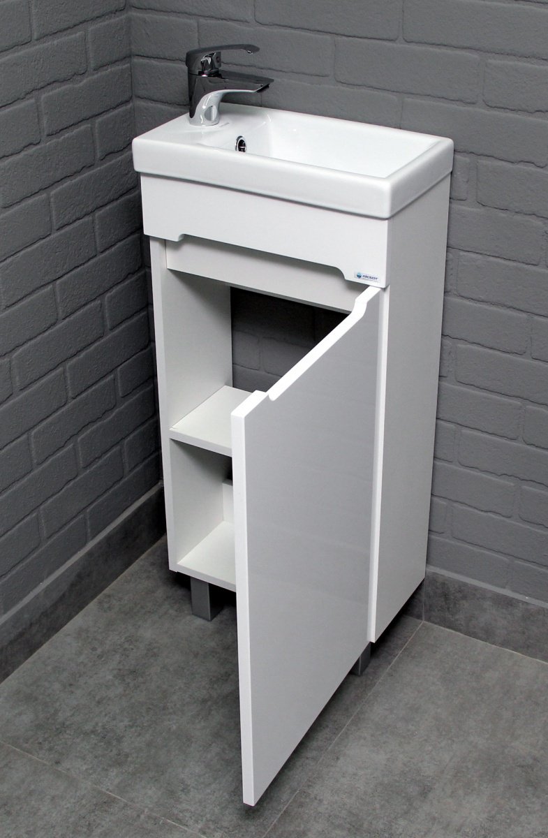 Тумба с раковиной KABINKA.KZ Адай, 39.2x72.1x21 см, белый