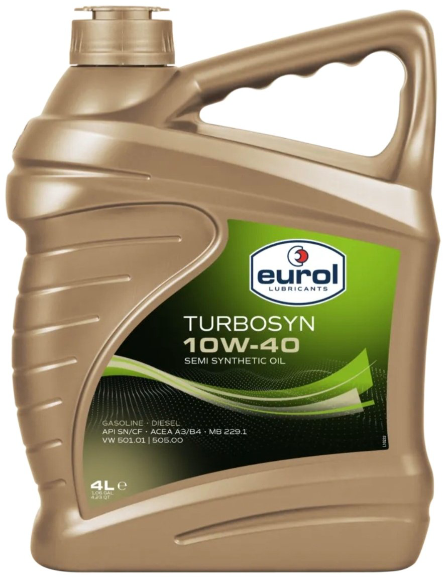 Моторное масло Полусинтетическое EUROL Turbosyn 10W-40 4 л купить,NaN
