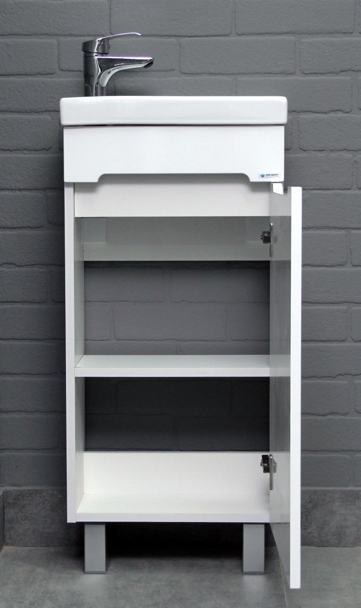 Тумба с раковиной KABINKA.KZ Адай, 39.2x72.1x21 см, белый