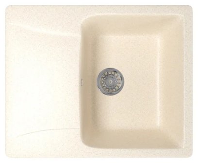 Кухонная мойка Mixline ML-GM-26 врезная 47х58х19 см, искусственный мрамор, тон бежевый купить,NaN