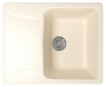 Кухонная мойка Mixline ML-GM-26 врезная 47х58х19 см, искусственный мрамор, тон бежевый купить,NaN