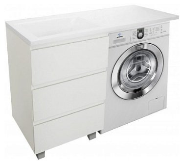 Тумба с раковиной KABINKA.KZ ФР-00002300, 50x86x47.6 см, белый