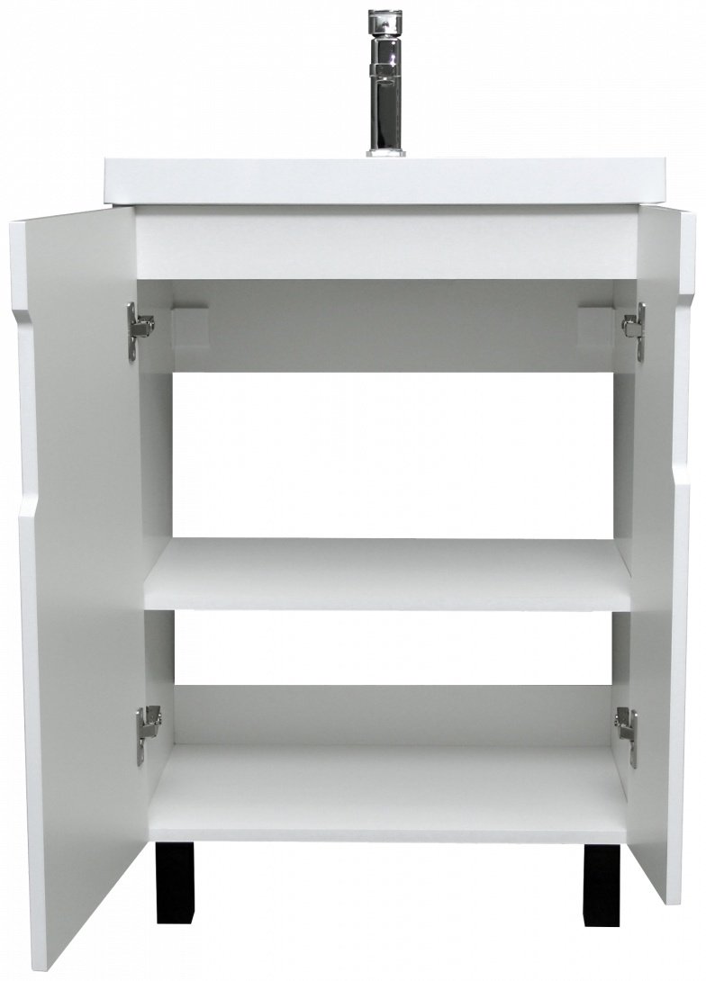 Тумба с раковиной KABINKA.KZ Адай, 59x71.6x44.5 см, белый