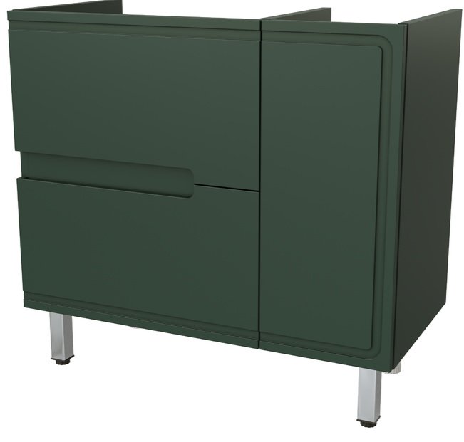 Тумба без раковины Taliente Cevia TA-MBC-90PR(L) 89.4x83.2x44.7см зеленый купить,NaN