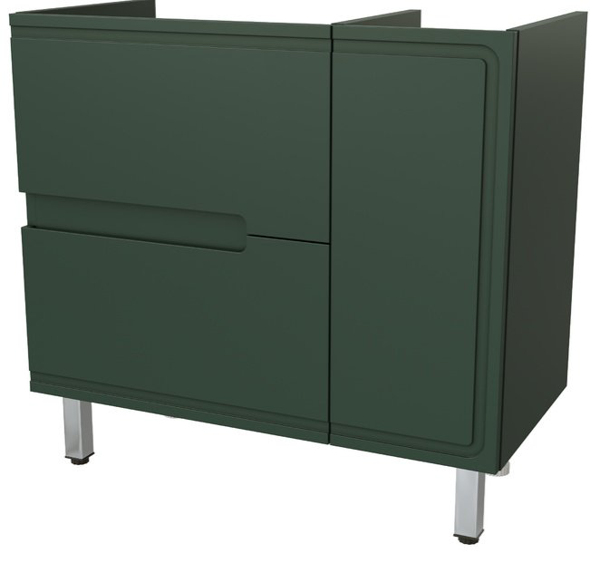 Тумба без раковины Taliente Cevia TA-MBC-90PR(L) 89.4x83.2x44.7см зеленый купить,NaN