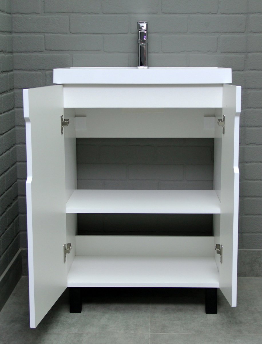 Тумба с раковиной KABINKA.KZ Адай, 59x71.6x44.5 см, белый