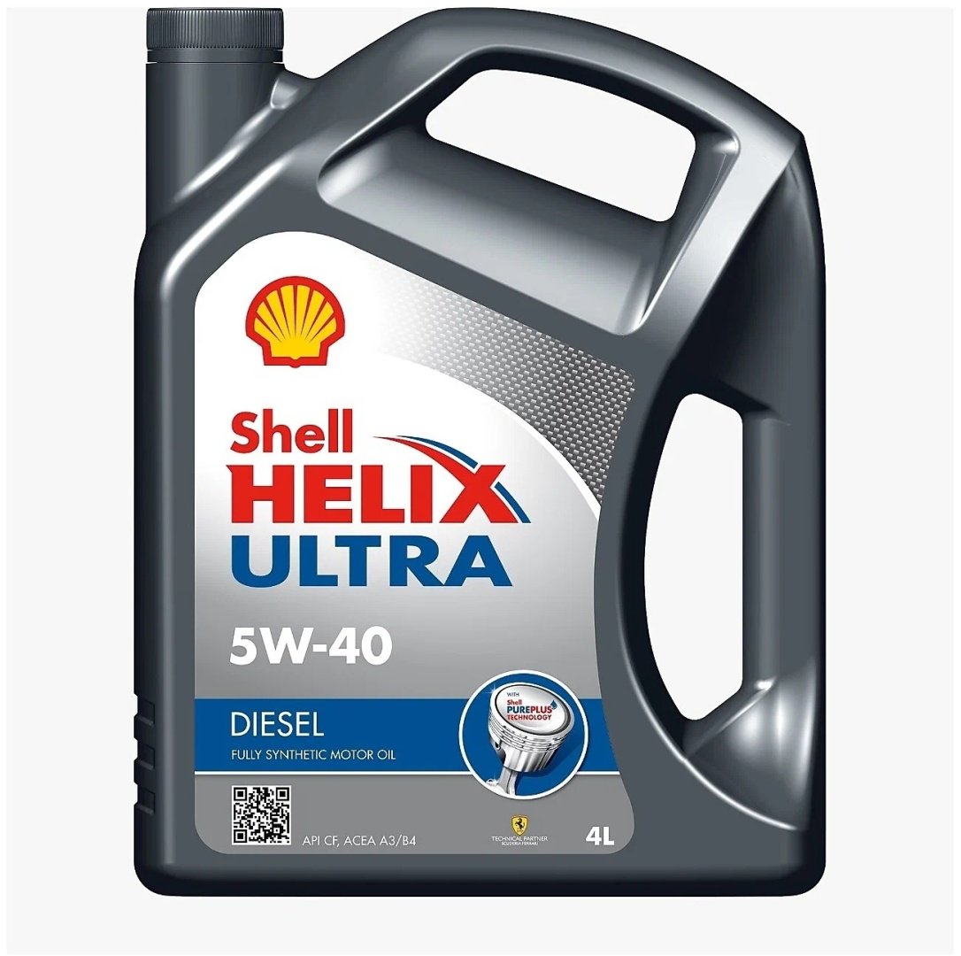 Моторное масло Синтетическое SHELL Helix Ultra Diesel 5W-40 4 л