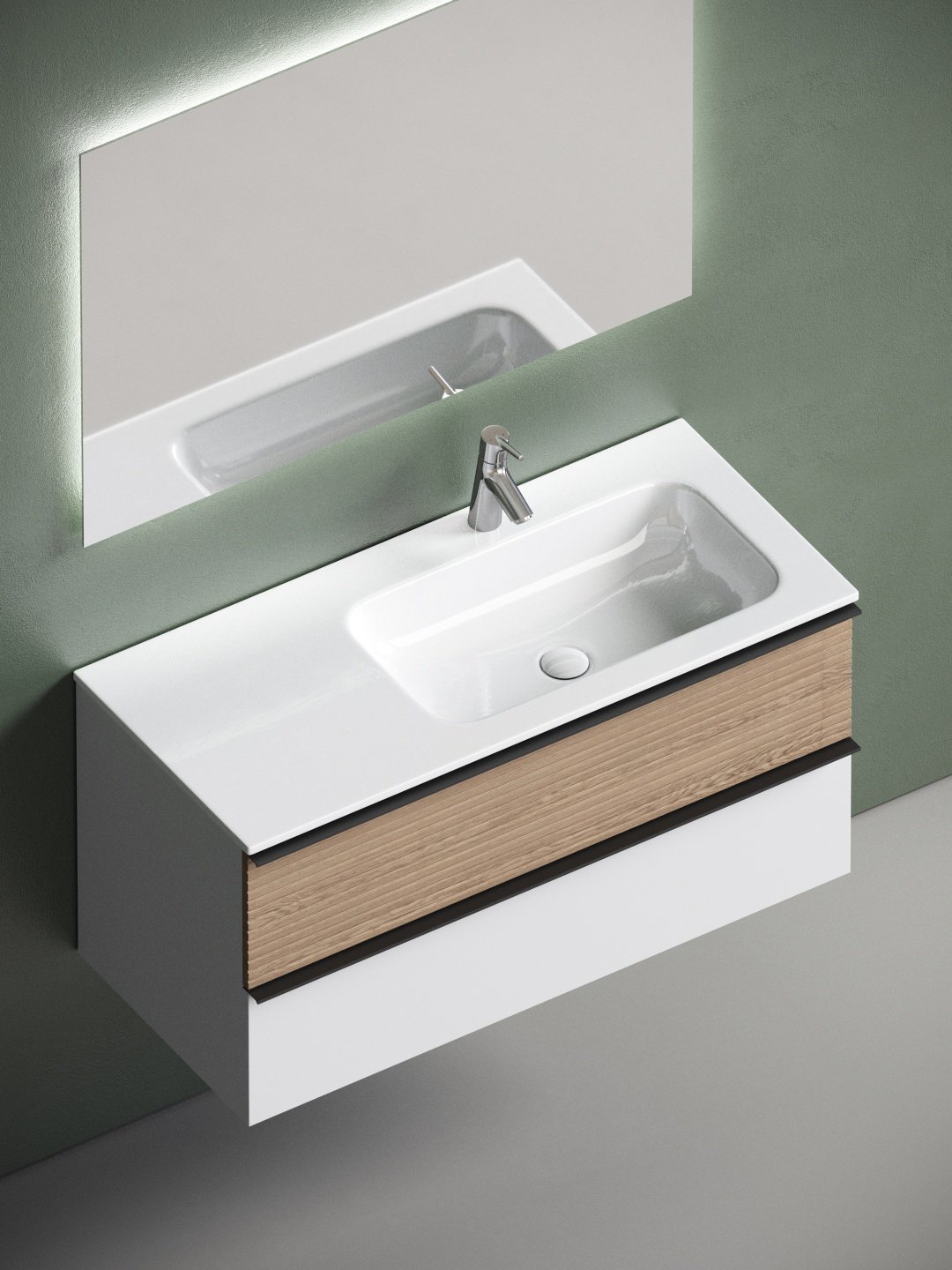 Тумба под раковину KABINKA.KZ DL100RW 99.5x50x44.5см купить,NaN