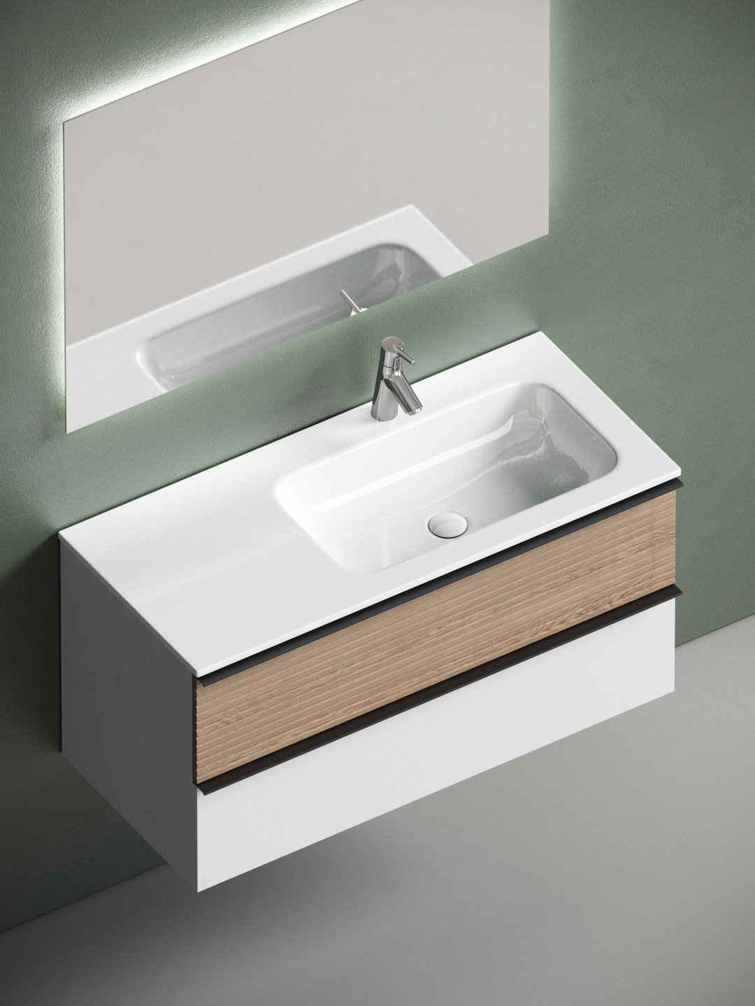 Тумба под раковину KABINKA.KZ DL100RW 99.5x50x44.5см купить,NaN