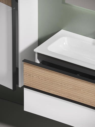 Тумба без раковины KABINKA.KZ DL120W , 119.5x50x44.5 см, белый, коричневый