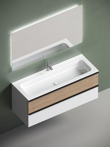 Тумба без раковины KABINKA.KZ DL120W , 119.5x50x44.5 см, белый, коричневый - ForteMarket Тумба без раковины KABINKA.KZ DL120W , 119.5x50x44.5 см, белый, коричневый купить,NaN