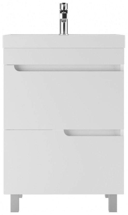 Тумба с раковиной KABINKA.KZ Адай, 59x71.6x44.5 см, белый