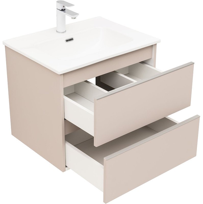 Тумба с раковиной Kabinka.kz Вега 60 329583 58.2x50.2x46.5см бежевый купить,NaN