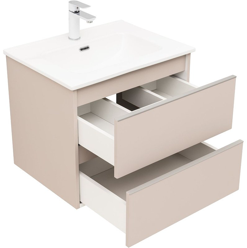Тумба с раковиной Kabinka.kz Вега 60 329583 58.2x50.2x46.5см бежевый купить,NaN