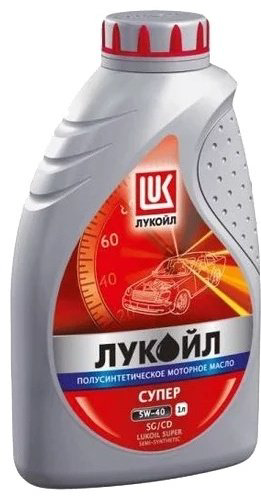 Моторное масло Полусинтетическое ЛУКОЙЛ СУПЕР 5W-40 1 л купить,15300