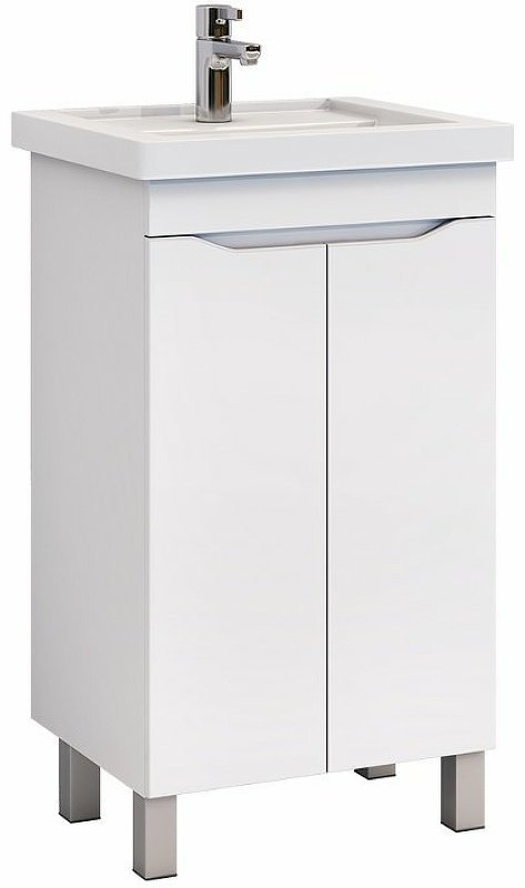 Тумба с раковиной Kabinka.kz GRI.FOS.50.2D 50x85x40см белый купить,NaN