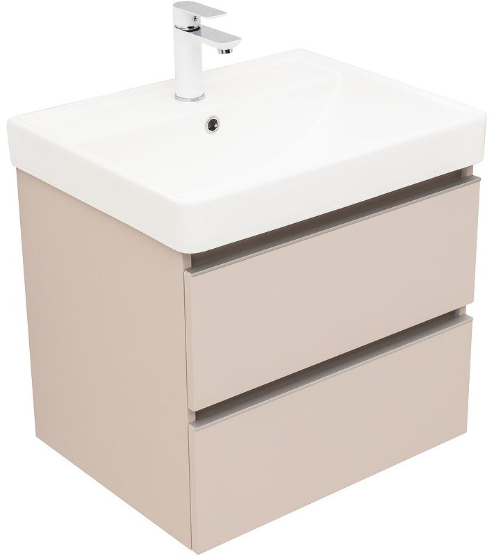 Тумба с раковиной Kabinka.kz Вега 60 329583 58.2x50.2x46.5см бежевый купить,NaN