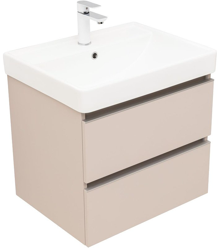 Тумба с раковиной Kabinka.kz Вега 60 329583 58.2x50.2x46.5см бежевый купить,NaN