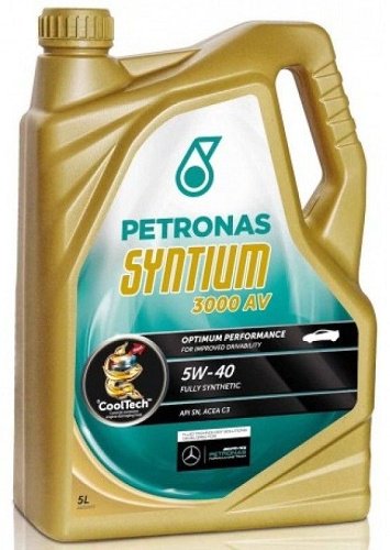 Моторное масло Синтетическое Petronas SYNTIUM 3000 AV 5W-40 5 л