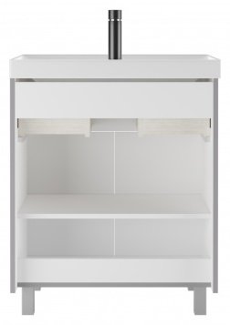 Тумба с раковиной KABINKA.KZ Байтерек, 69x71.6x42.6 см, светло серый