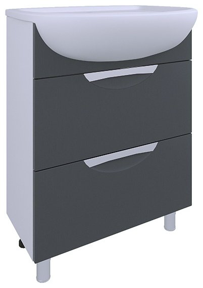 Тумба с раковиной AVK Верона 70x70x45см бело-серый купить,NaN