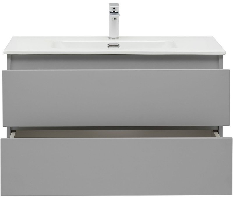 Тумба с раковиной Kabinka.kz Вега 90 329604 89x50.2x45.8см серый купить,NaN
