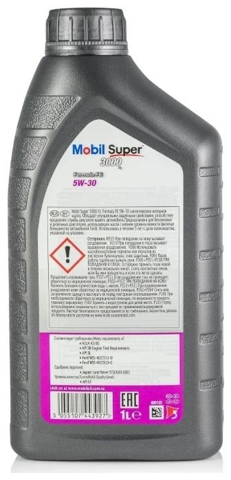 Моторное масло Синтетическое MOBIL Super 3000 X1 Formula FE 5W-30 1 л купить,14900