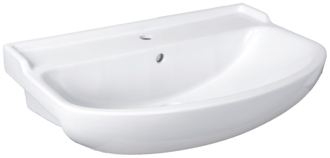 Тумба с раковиной AVK Верона 2 двери, 70x70x45 см, белый, серый