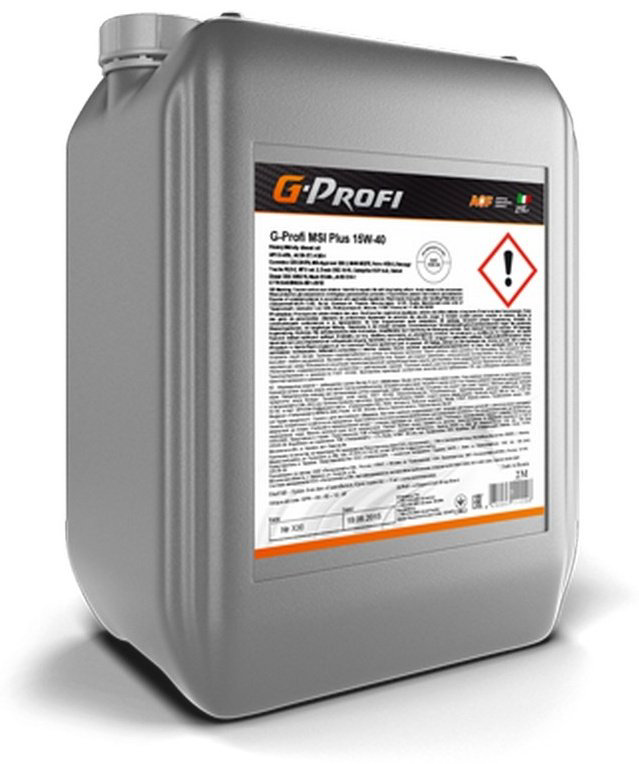 Моторное масло Полусинтетическое G-Energy G-Profi MSI Plus 15W-40 20 л купить,69100