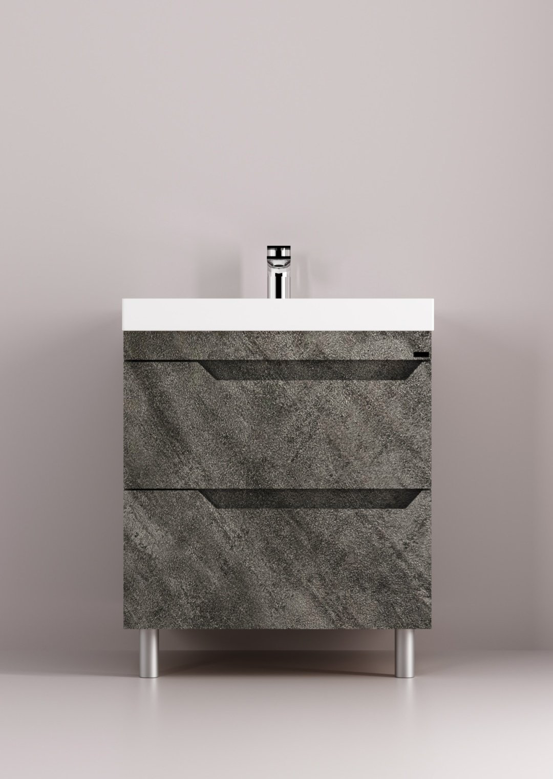 Тумба с раковиной KABINKA.KZ Леон 700, 70x80x45 см, серый купить,NaN