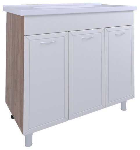 Тумба с раковиной AVK Рита ТР 3 Двери, 80x70x45 см, белый, коричневый купить,NaN