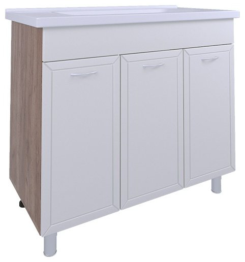 Тумба с раковиной AVK Рита ТР 3 Двери, 80x70x45 см, белый, коричневый купить,NaN