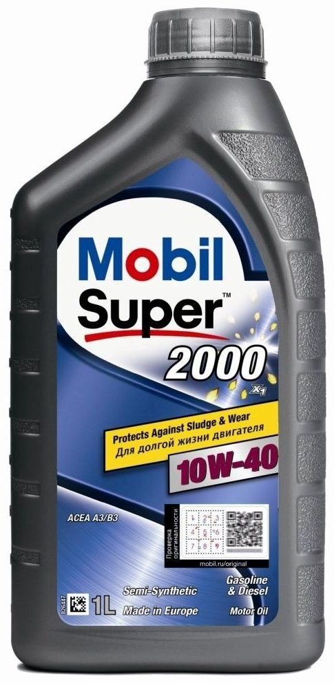 Моторное масло MOBIL Super 2000 X1 10W-40 1 л купить,14800