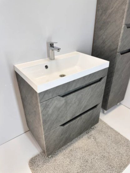 Тумба с раковиной KABINKA.KZ Леон 700, 70x80x45 см, серый купить,NaN