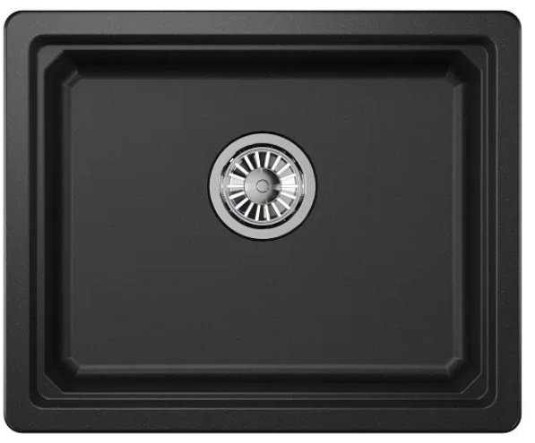 Кухонная мойка GRANULA KS-5501U ЧЕРНЫЙ врезная 55х45х22 см, кварцевый песок купить,NaN