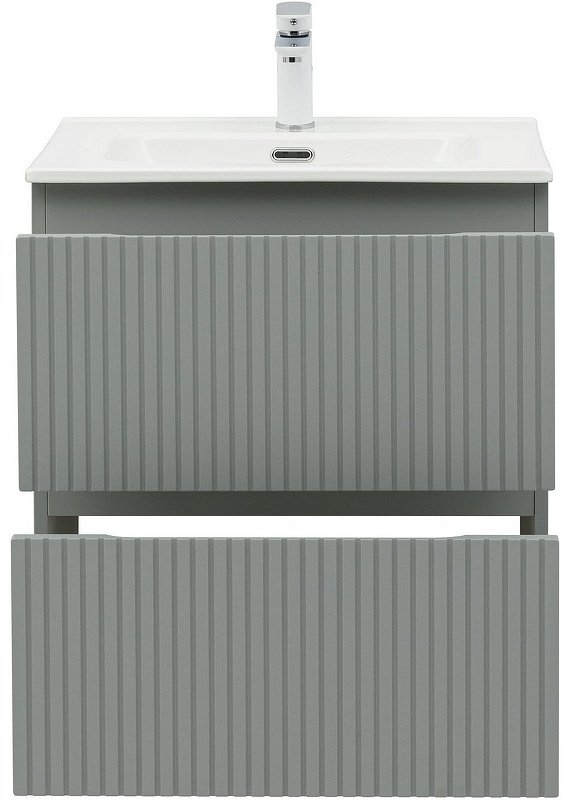 Тумба с раковиной Kabinka.kz Flat 60 335432 60x63.7x45.5см серый купить,NaN