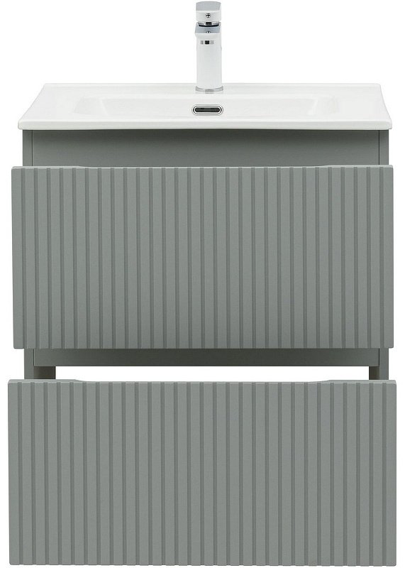 Тумба с раковиной Kabinka.kz Flat 60 335432 60x63.7x45.5см серый купить,NaN