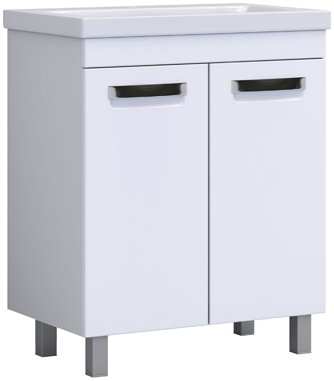 Тумба с раковиной Kabinka.kz Plaza 700 66.4x80x44.4см белый купить,NaN